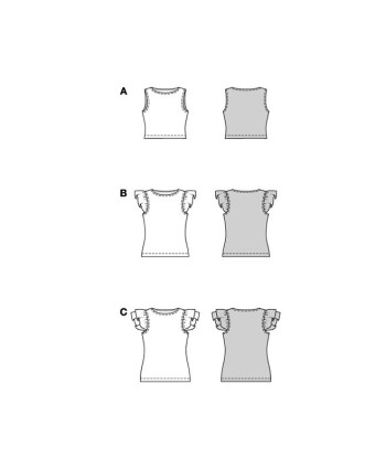 Patron Top Burda 5629 - Mercerine