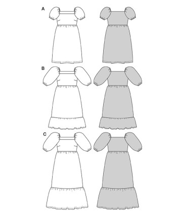 Patron Robe Burda 5630 - Mercerine