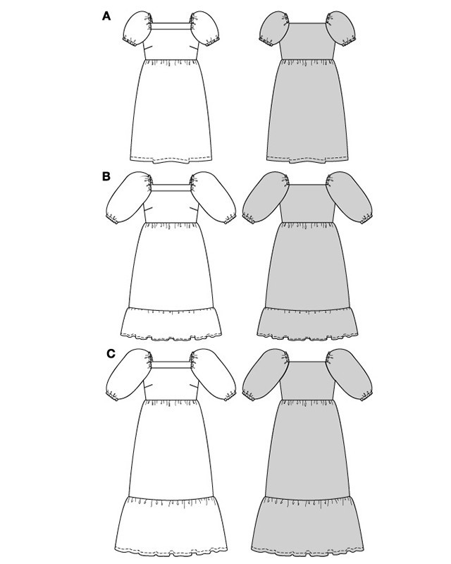 Patron Robe Burda 5630 - Mercerine