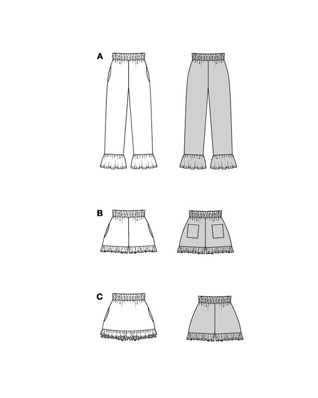 Patron Pantalon Burda 5631 - Mercerine