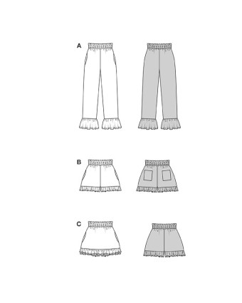 Patron Pantalon Burda 5631 - Mercerine