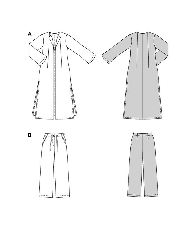 Patron Veste et pantalon Burda 5633 - Mercerine