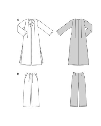 Patron Veste et pantalon Burda 5633 - Mercerine