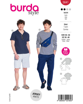 Patron T-shirt Burda 5641 - Mercerine