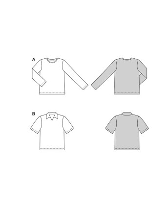 Patron T-shirt Burda 5641 - Mercerine