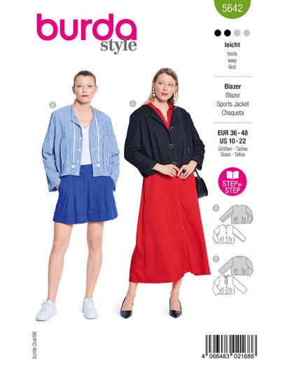 Patron Blazer Burda 5642 - Mercerine