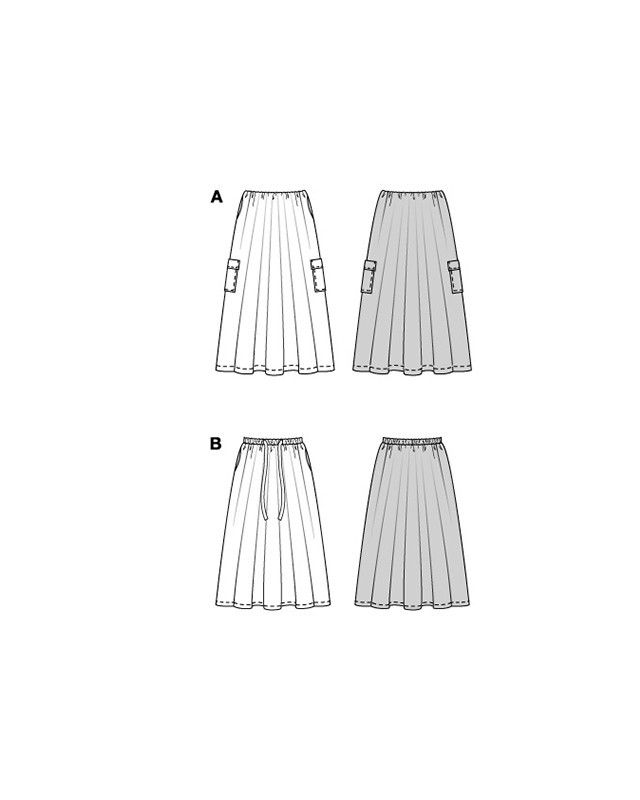 Patron Jupe Burda 5643 - Mercerine