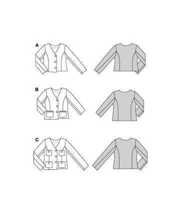 Patron Blazer Burda 5649 - Mercerine