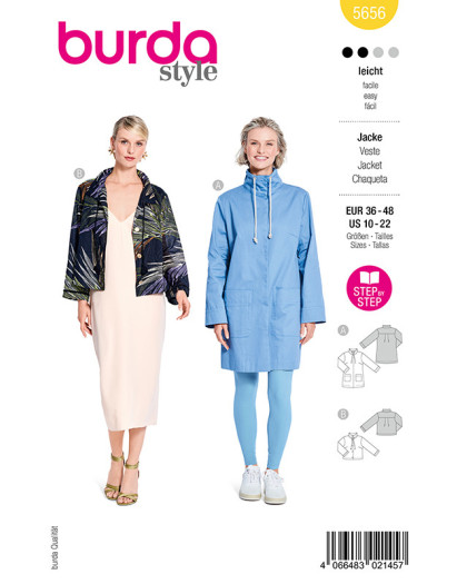 Patron Parka Burda 5656 - Mercerine