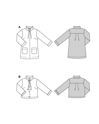 Patron Parka Burda 5656 - Mercerine