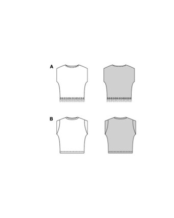 Patron T-shirt Burda 5657 - Mercerine
