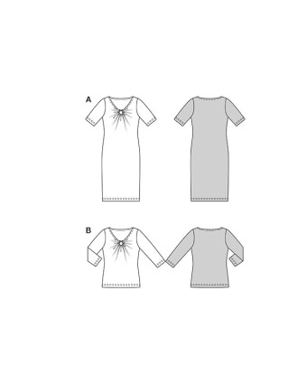 Patron Robe & T-shirt Burda 5658 - Mercerine