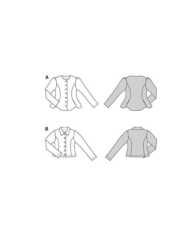 Patron Cardigan Burda 5667 - Mercerine