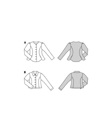 Patron Cardigan Burda 5667 - Mercerine
