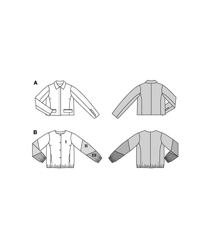 Patron Veste Burda 5671 - Mercerine