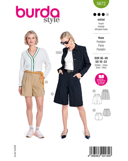 Patron Short Burda 5672 - Mercerine