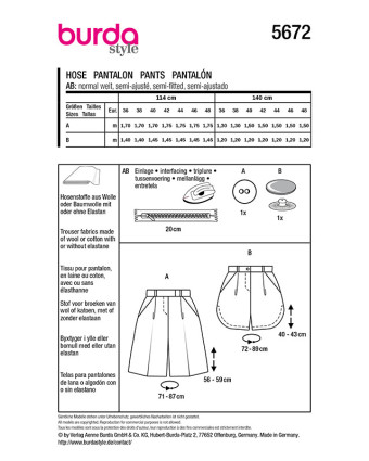 Patron Short Burda 5672 - Mercerine
