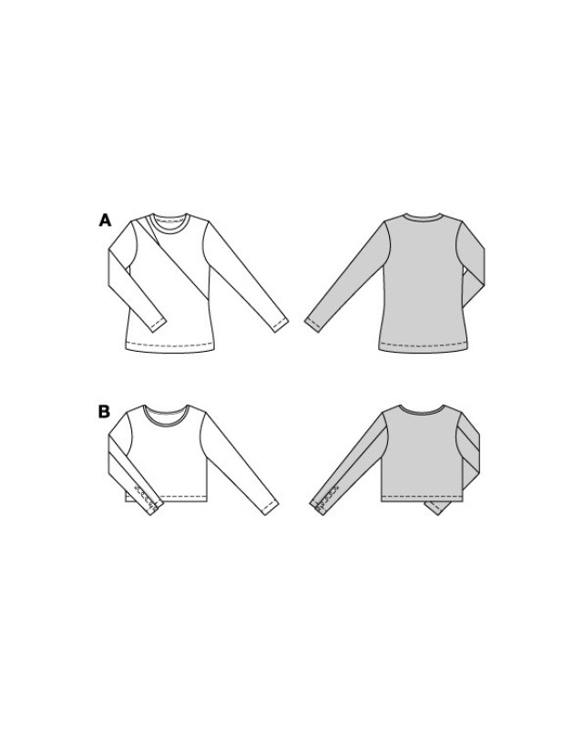 Patron T-shirt Burda 5674 - Mercerine