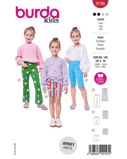 Patron Leggings Burda 9196 - Mercerine