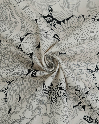 Tissu Liberty Fabrics@ Gabardine English Bloom - Mercerine