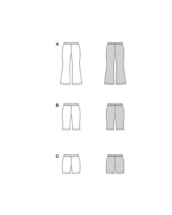 Patron Leggings Burda 9196 - Mercerine