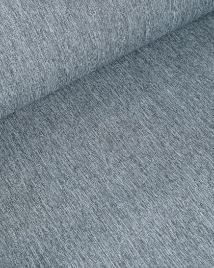 Tissu Extérieur Polyskin Uni Gris Chiné - Mercerine