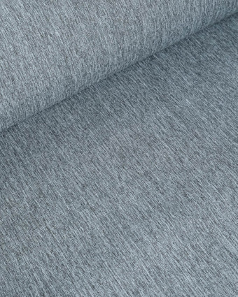 Tissu Extérieur Polyskin Uni Gris Chiné - Mercerine