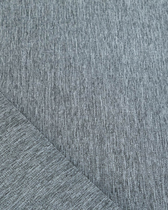 Tissu Extérieur Polyskin Uni Gris Chiné - Mercerine