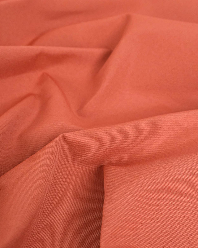 Tissu Extérieur Polyskin Uni Terracotta - Mercerine