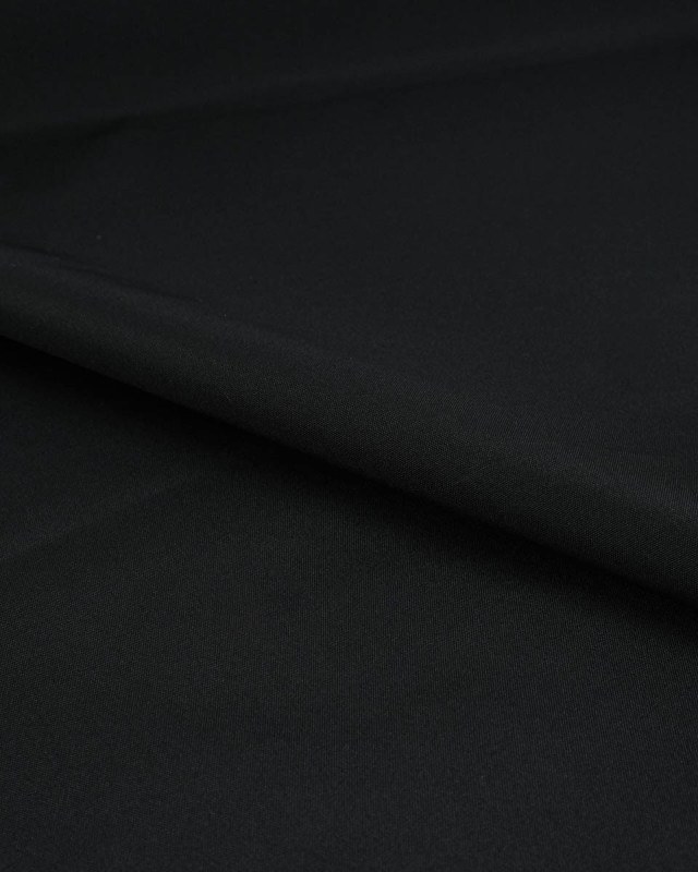 Toile Etanche Oxford Uni Noir - Mercerine