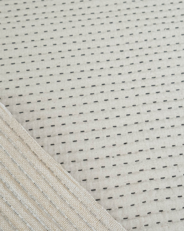 Tissu Jacquard Tissé Matelassé Lin - Mercerine