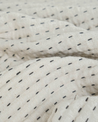 Tissu Jacquard Tissé Matelassé Lin - Mercerine