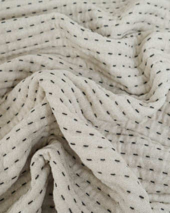 Tissu Jacquard Tissé Matelassé Lin - Mercerine