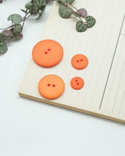 Bouton Polyester Mat Orange