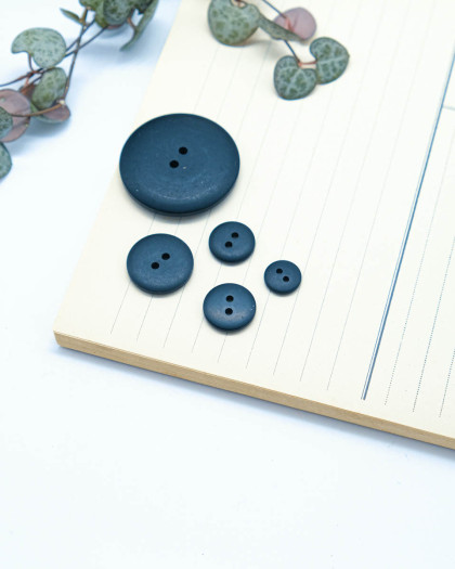 Bouton Polyester Mat Marine