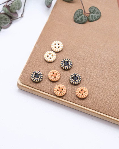 Bouton Contour à Pois