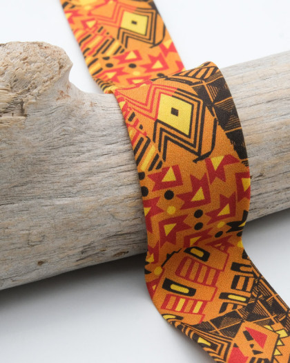Biais Ethnique motif Géométrique 30mm - Mercerine