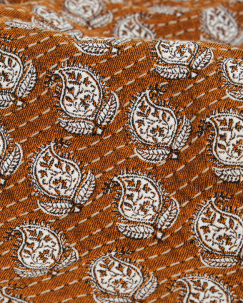 Tissu Jacquard Allover Bombay Curry