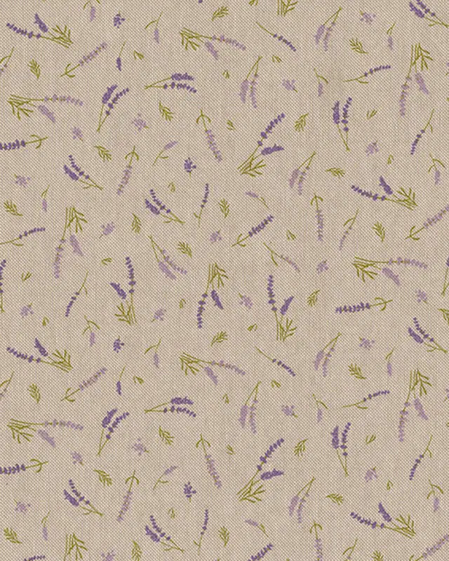 Tissu Effet Lin Lavande - Mercerine