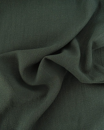 Tissu Lin Lavé Viscose Vert Sapin Luna - Mercerine