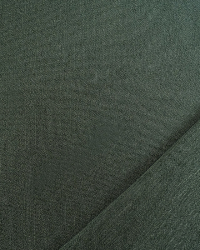 Tissu Lin Lavé Viscose Vert Sapin Luna - Mercerine
