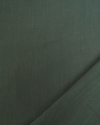 Tissu Lin Lavé Viscose Vert Sapin Luna - Mercerine