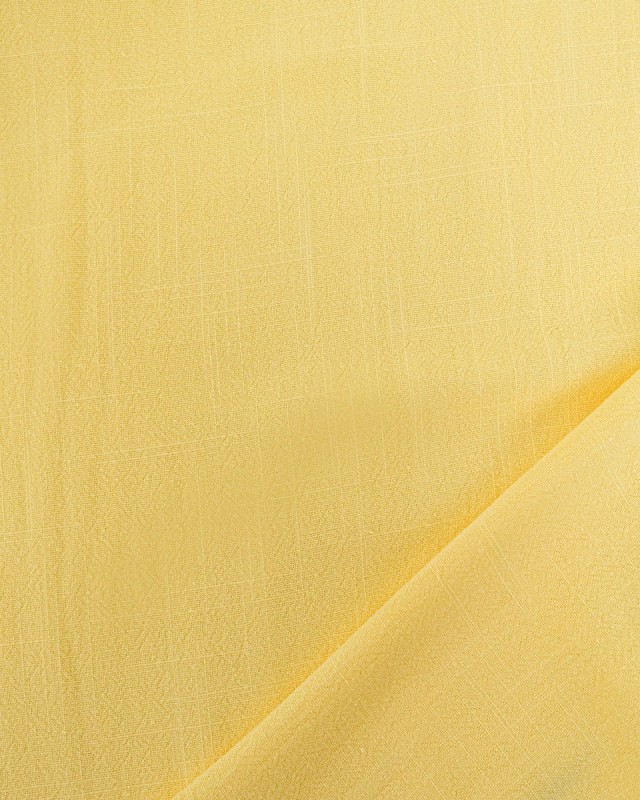 Tissu Lin Lavé Viscose Jaune Soleil Luna - Mercerine