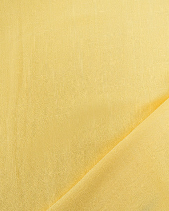 Tissu Lin Lavé Viscose Jaune Soleil Luna - Mercerine