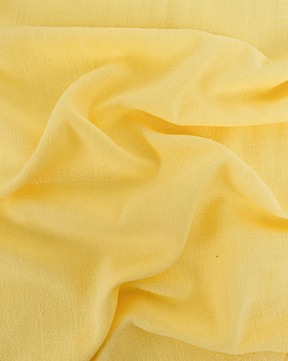 Tissu Lin Lavé Viscose Jaune Soleil Luna - Maison Klem