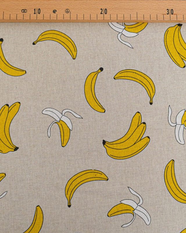 Tissu Effet Lin Banane - Mercerine
