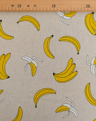 Tissu Effet Lin Banane - Mercerine