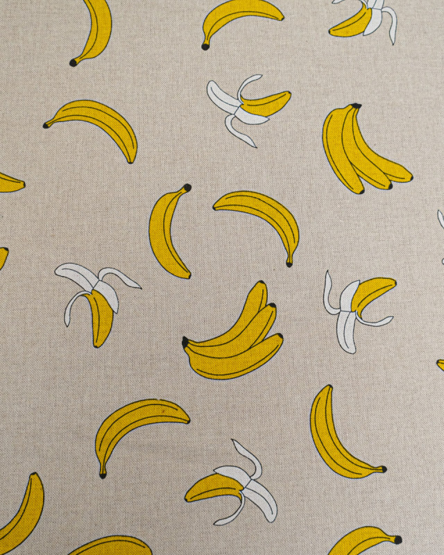 Tissu Effet Lin Banane - Mercerine