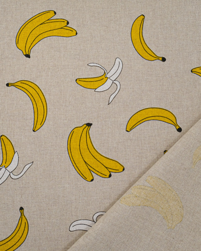 Tissu Effet Lin Banane - Mercerine
