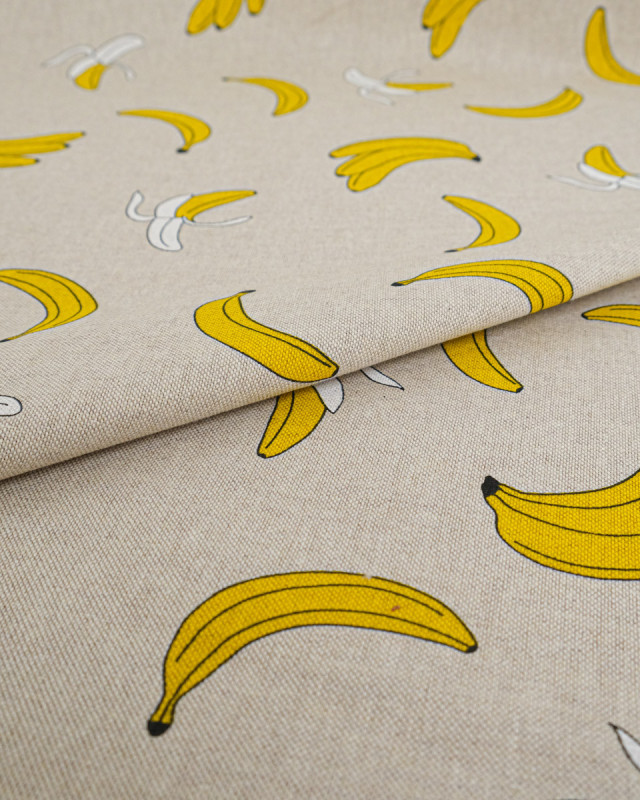 Tissu Effet Lin Banane - Mercerine